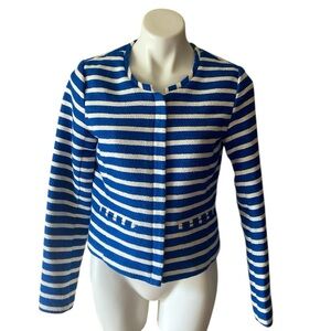 GAP Factory Women’s Blue And White Striped Nautical Jacket Size 4